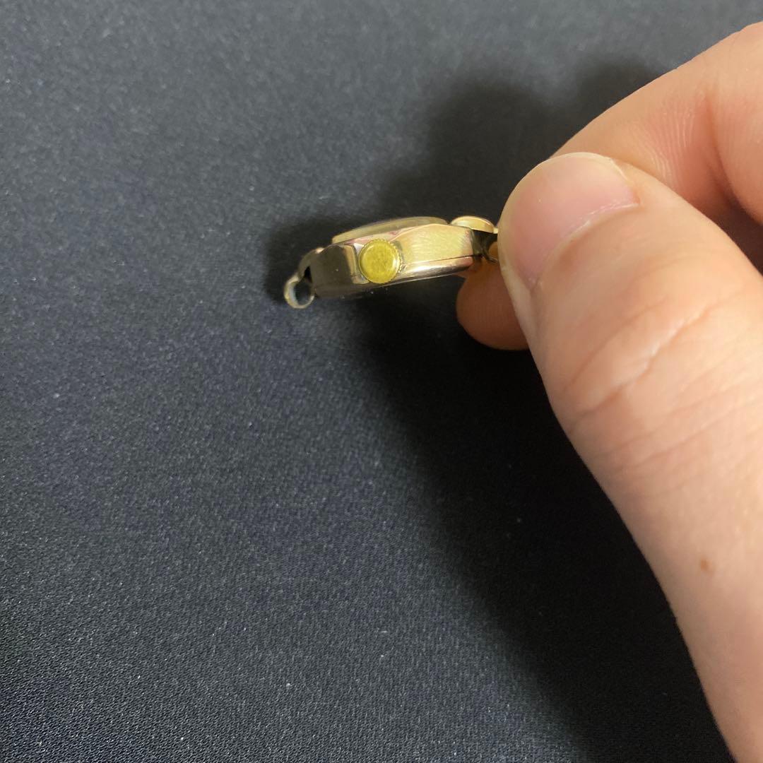 最終値下げ　金無垢　レディース　手巻き時計　14k 585 明日出品取り消し