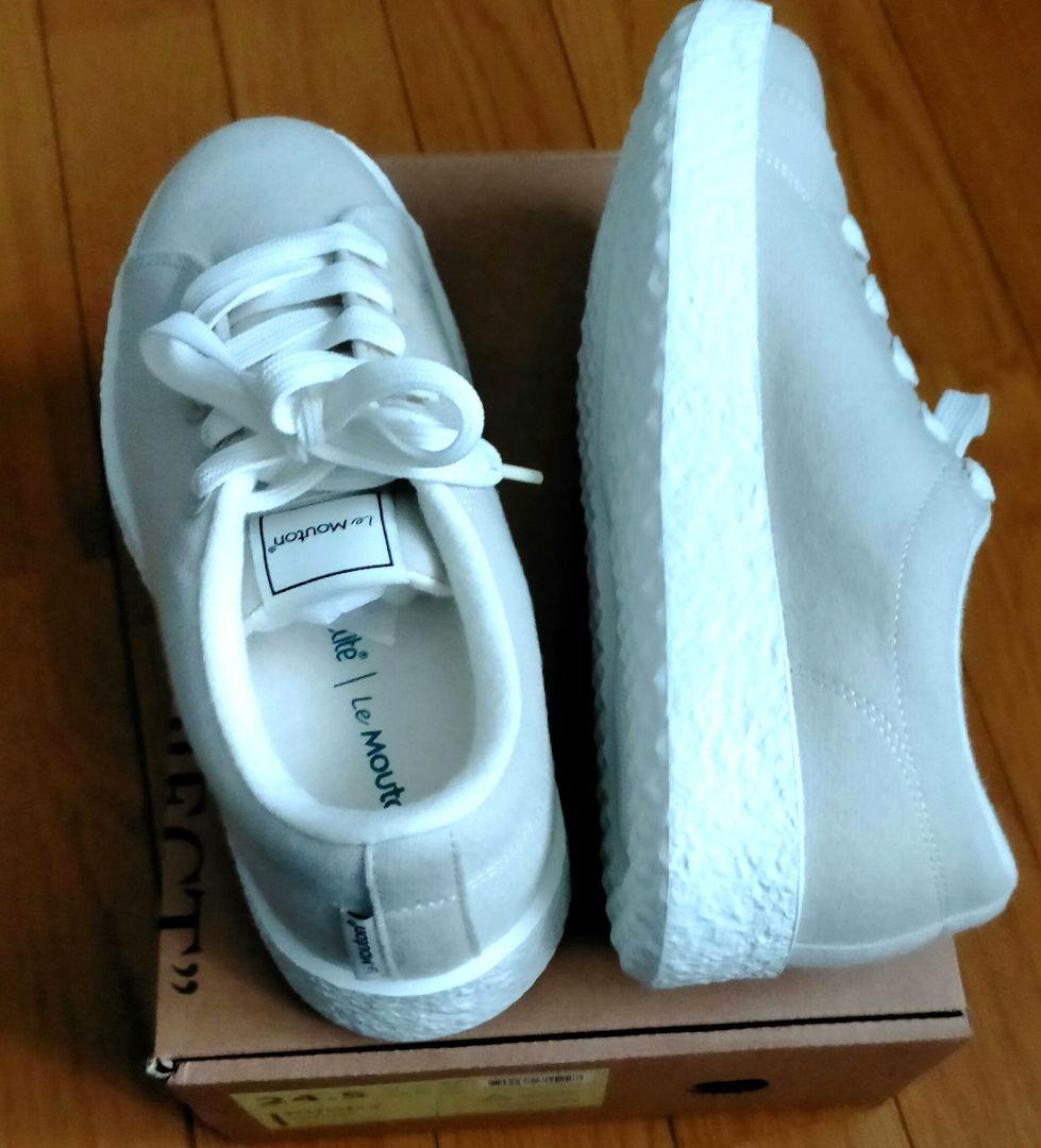 Le Mouton バディ 軽い メリノ ウール 靴 ロゴ レースアップ