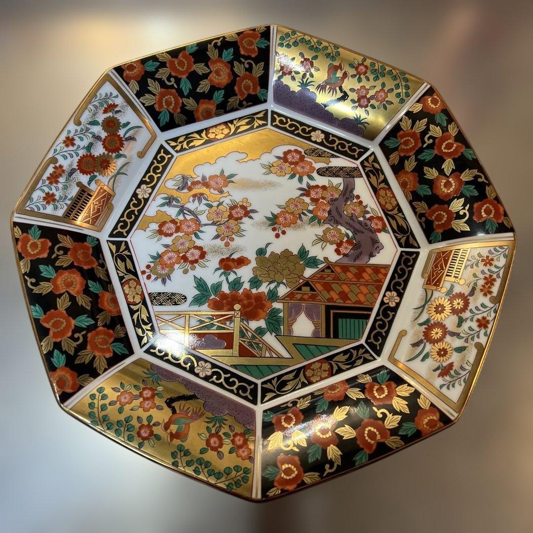 有田焼　青藍窯　大正古伊万里　八角大皿