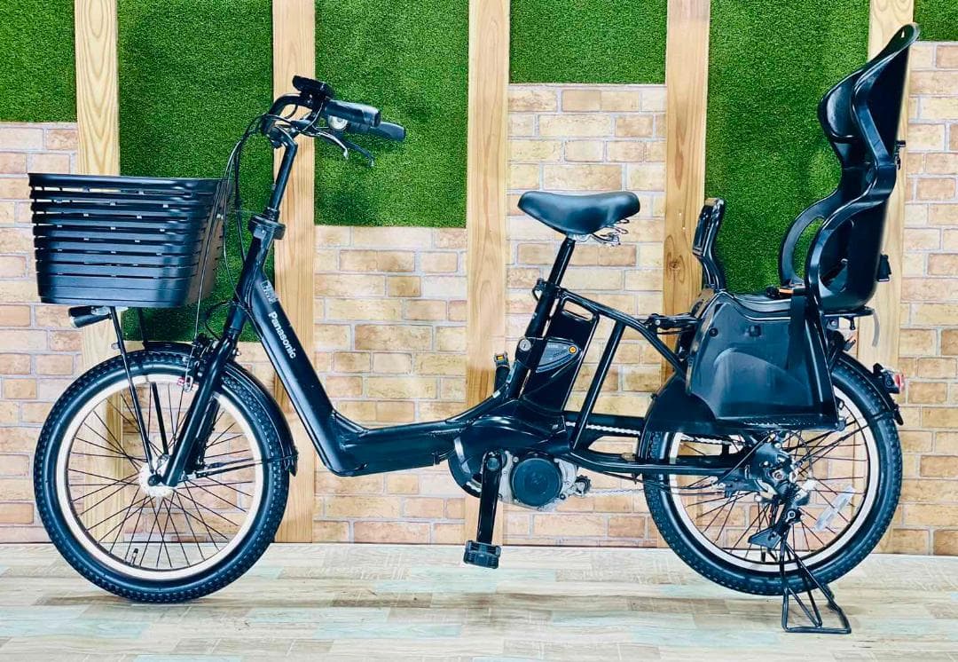 超特価 王様 ブラック ギュットアニーズ子供乗せ電動アシスト自転車 H1324