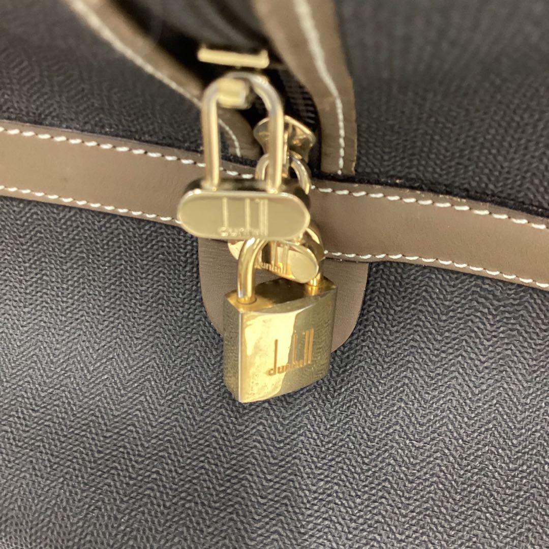 【dunhill】パドロック★ボストンバッグ★良品【ダンヒル】