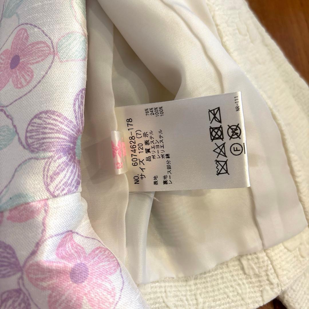 mezzo piano メゾピアノ花柄ドレスとジャケットセット 120cm