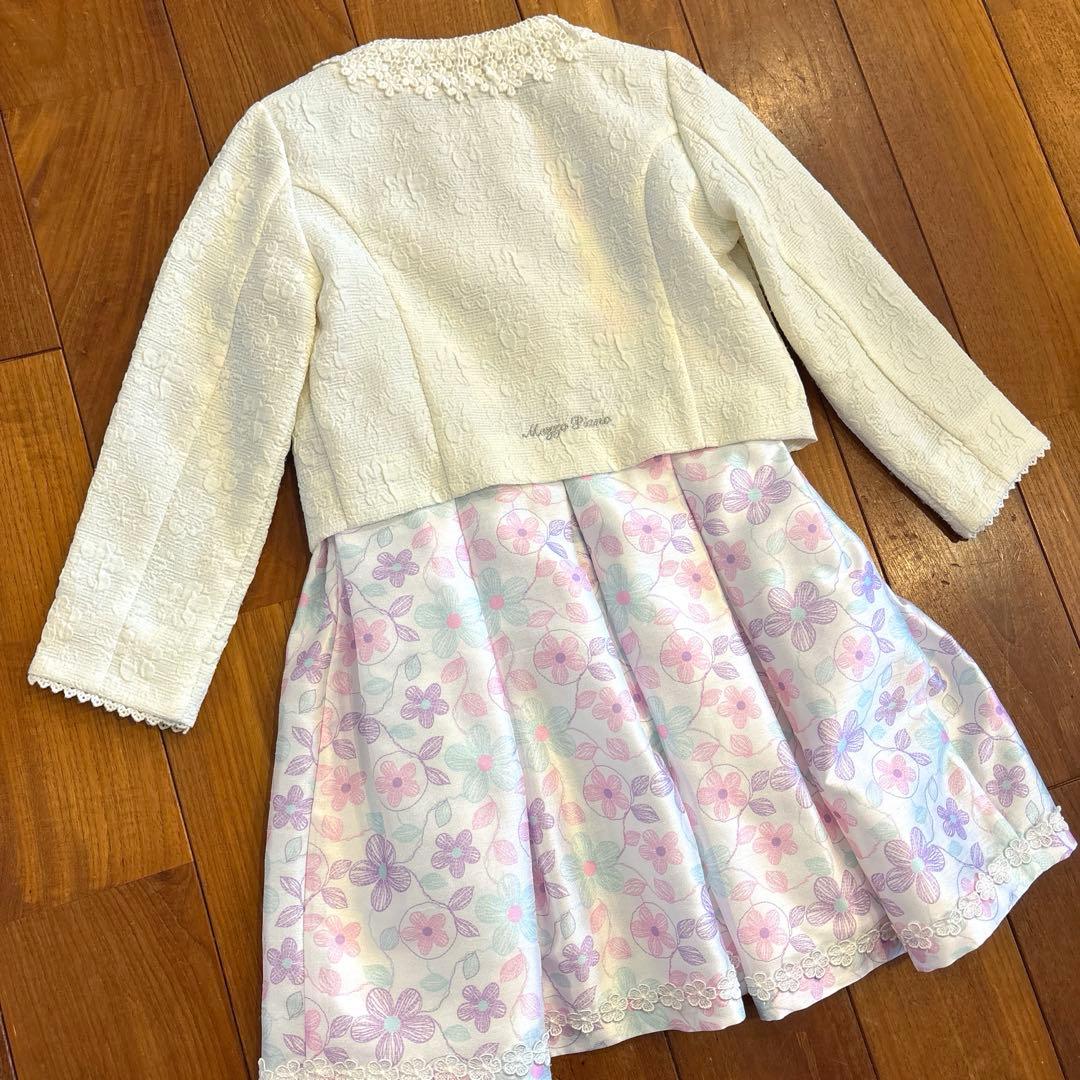 mezzo piano メゾピアノ花柄ドレスとジャケットセット 120cm