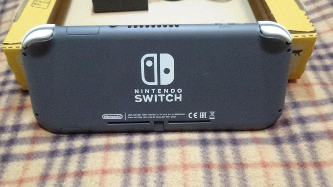 動作OK　Nintendo Switch Lite グレー 本体　充電器付き