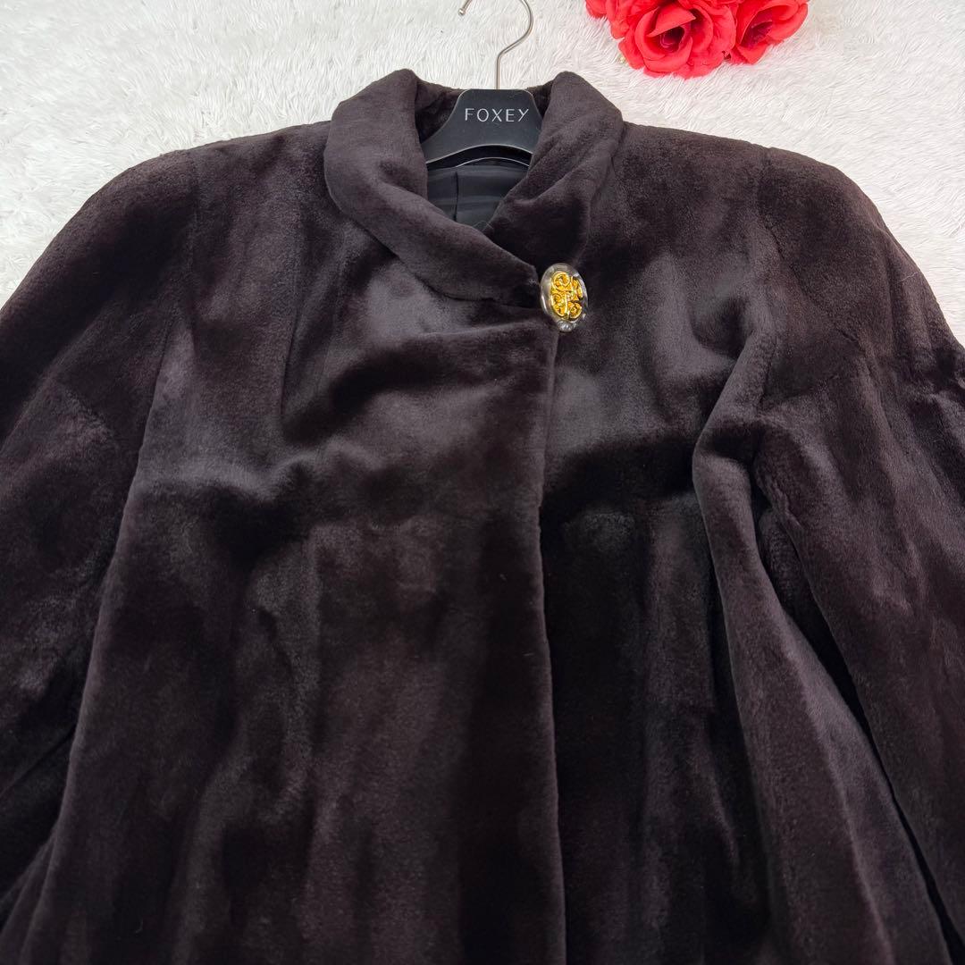 サガミンク シェアードミンク リアルファー コート 本毛皮 毛並み〇