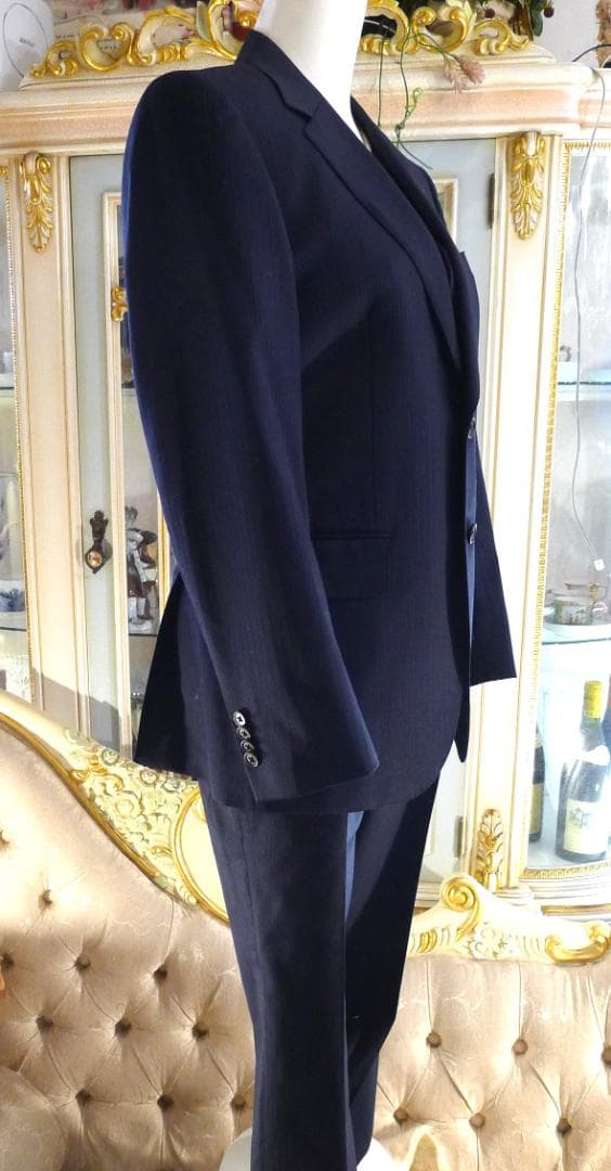 メンズ●【ポールスミス】ネービーカラーピンストライプスーツ美品●