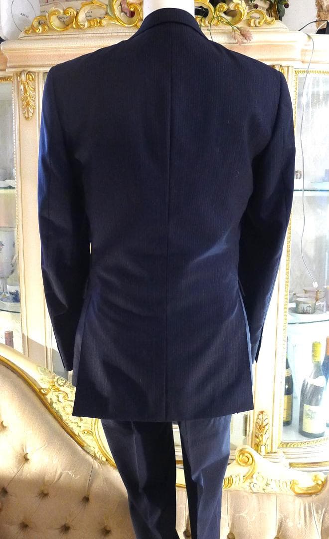 メンズ●【ポールスミス】ネービーカラーピンストライプスーツ美品●