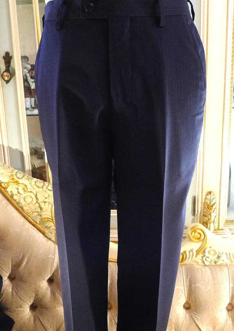 メンズ●【ポールスミス】ネービーカラーピンストライプスーツ美品●