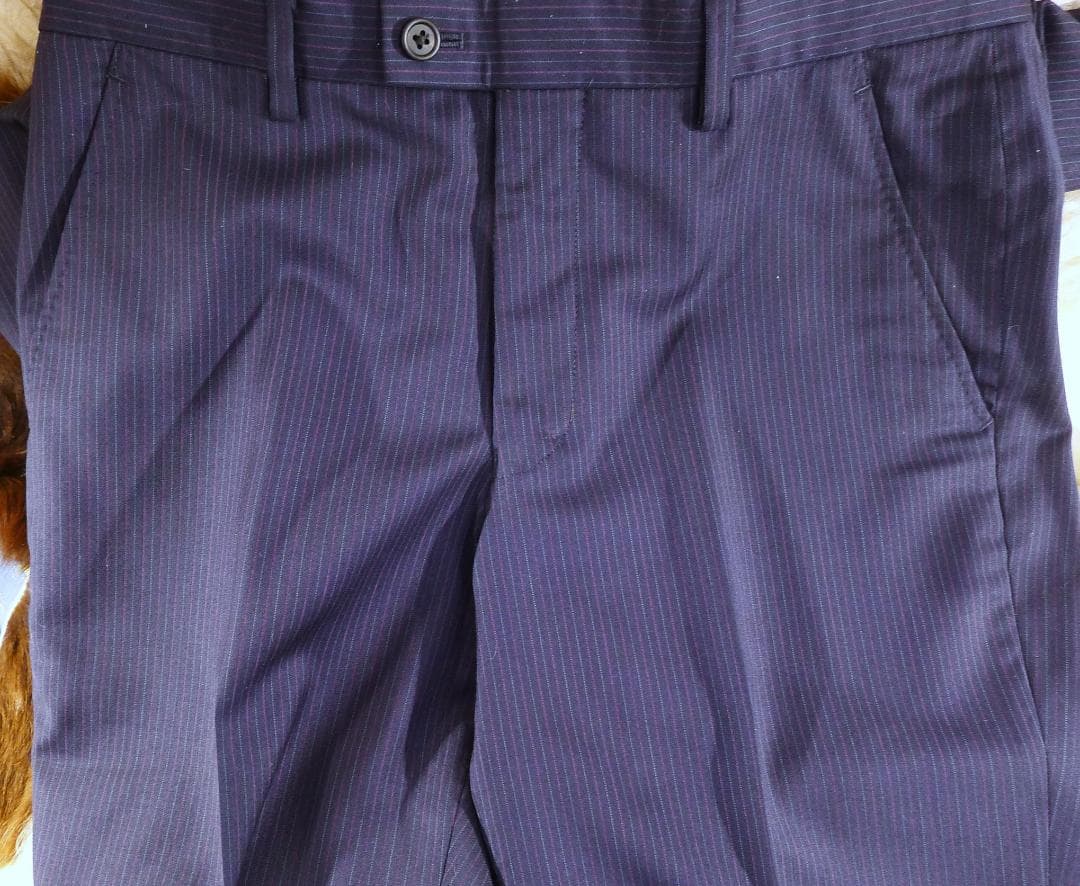 メンズ●【ポールスミス】ネービーカラーピンストライプスーツ美品●