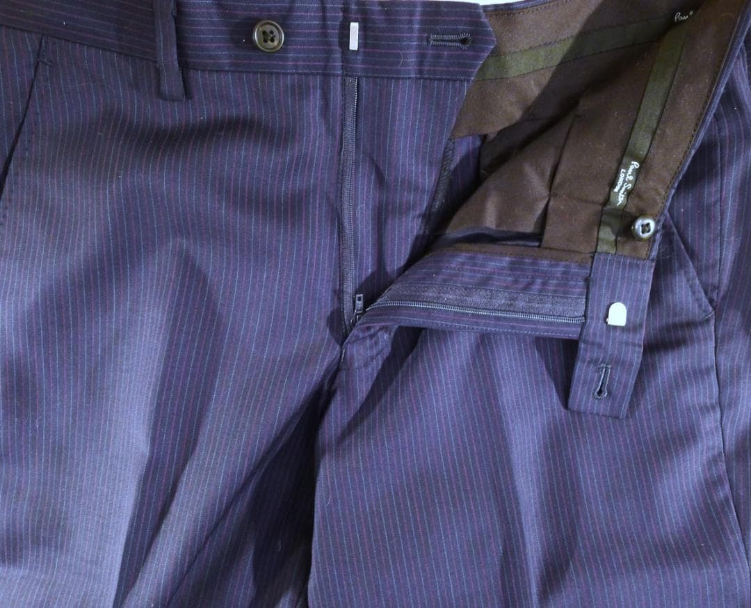 メンズ●【ポールスミス】ネービーカラーピンストライプスーツ美品●