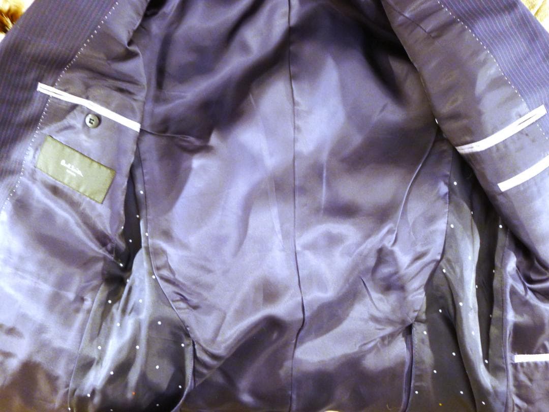 メンズ●【ポールスミス】ネービーカラーピンストライプスーツ美品●