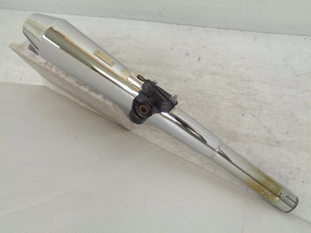 SR400 キャブ 78-09 デイトナ メガホン スリップオン マフラー