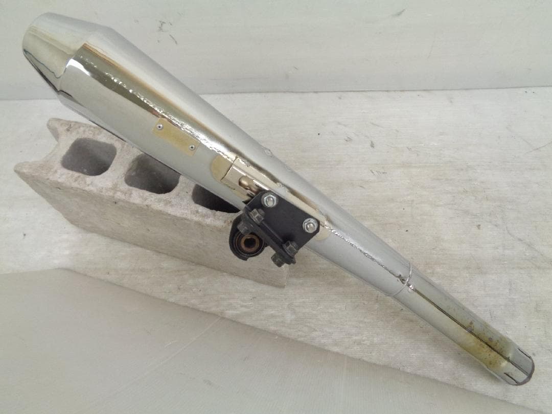 SR400 キャブ 78-09 デイトナ メガホン スリップオン マフラー