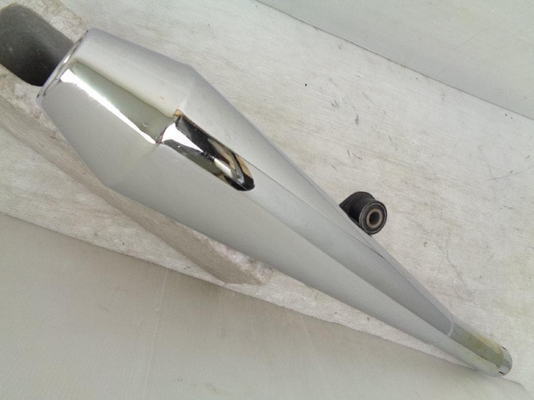 SR400 キャブ 78-09 デイトナ メガホン スリップオン マフラー