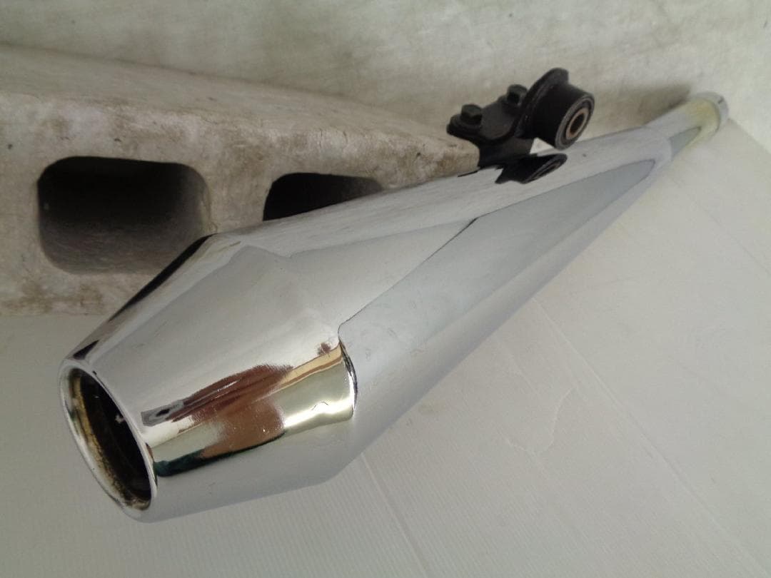 SR400 キャブ 78-09 デイトナ メガホン スリップオン マフラー