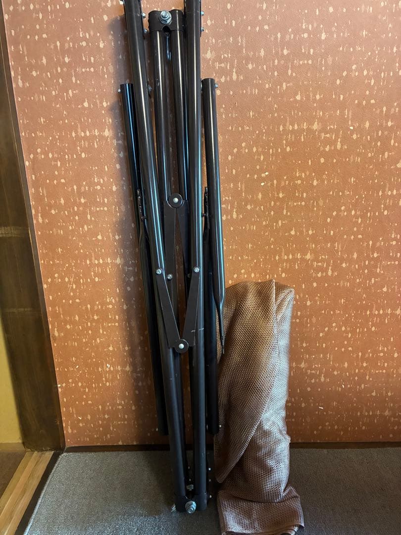 折りたたみアウトドア　ハンモックブラウン