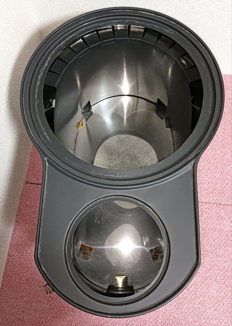 ホンマ製作所 窓付時計型ストーブ ASW-60B ステンレス製 黒耐熱 未使用品