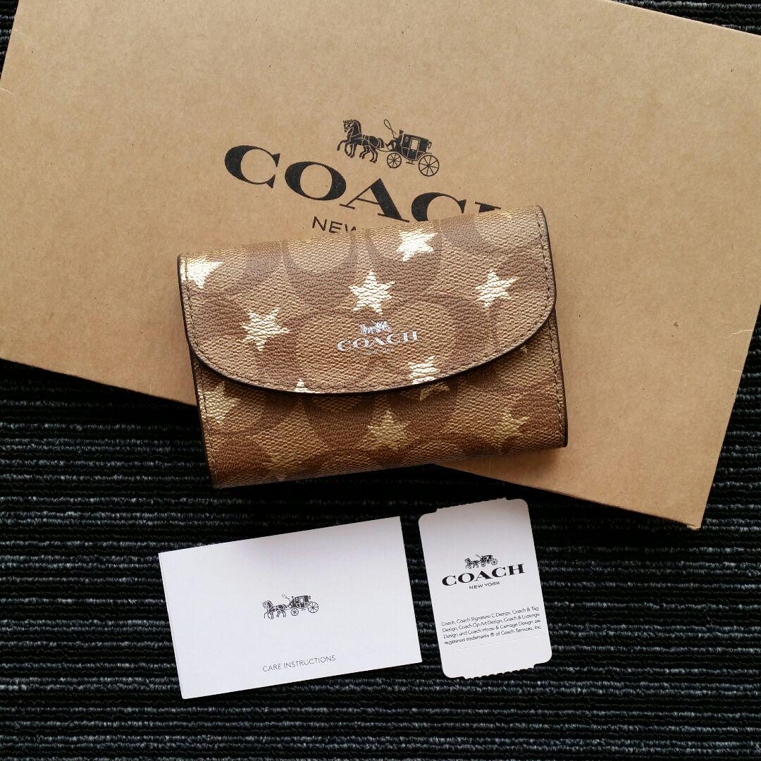 COACH キーケース F39046 新品 シグネチャー×星柄 ♡レディース♡