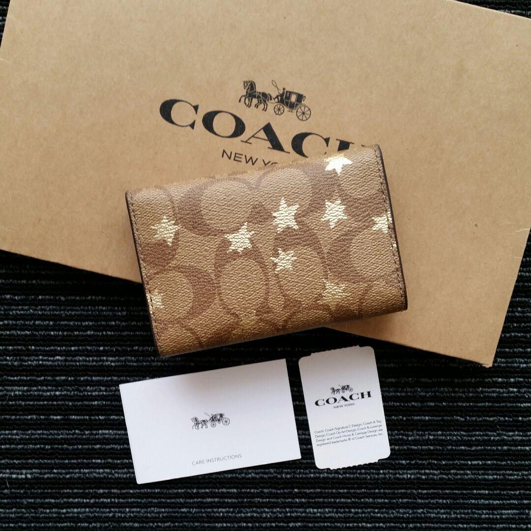 COACH キーケース F39046 新品 シグネチャー×星柄 ♡レディース♡