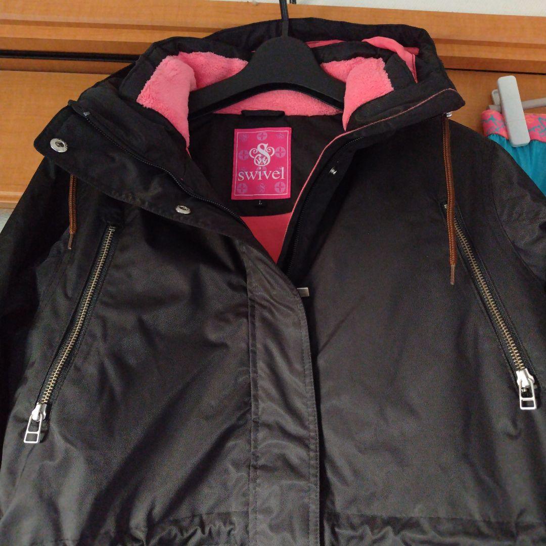 最終値下げ　swivel スキーウェアセット L ブラック/ピンク