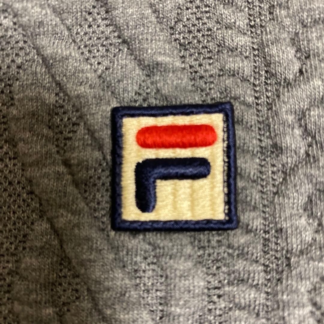 FILA ゴルフテニスケーブル編みベスト グレーレディースMサイズ