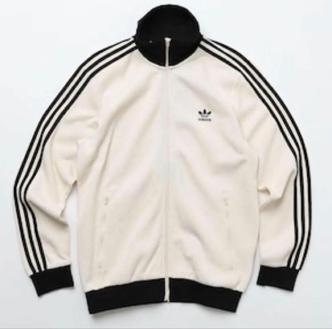 adidas トラックジャケット トレーナー M 白 ワッフル