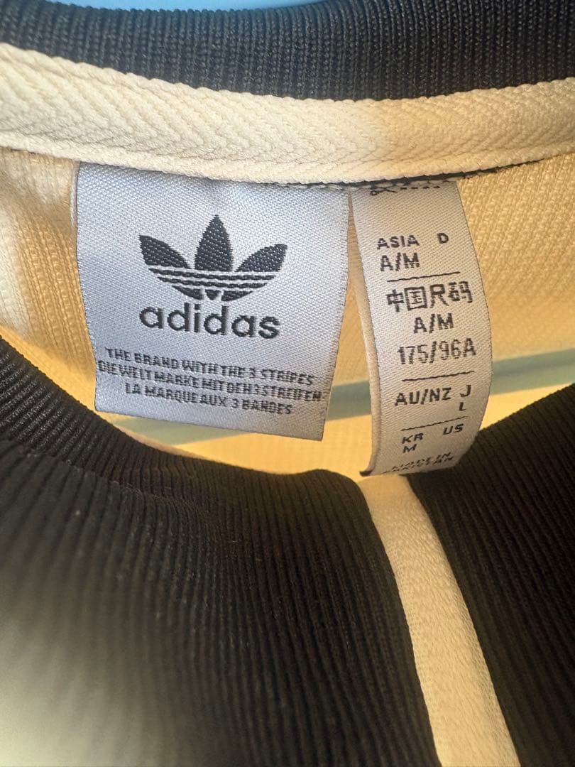 adidas トラックジャケット トレーナー M 白 ワッフル