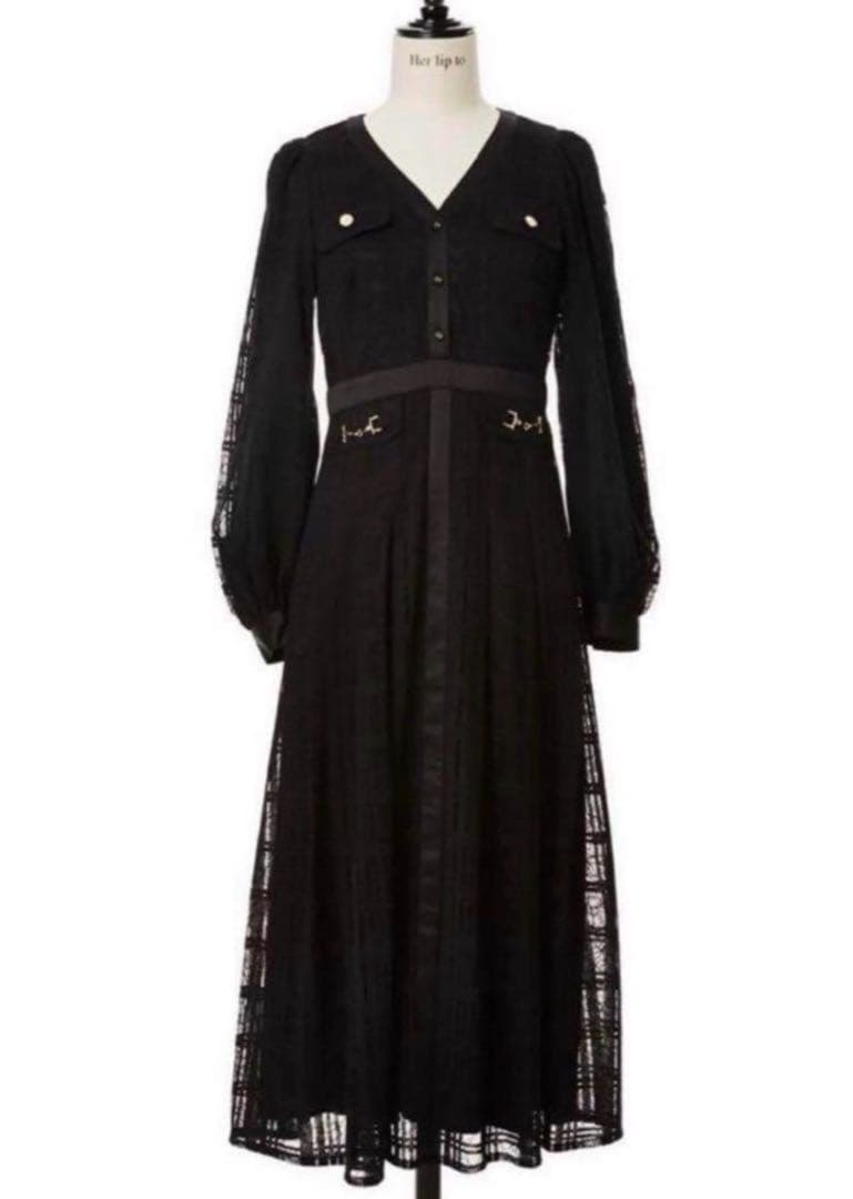 ワンピース herlipto Nottingham Lace Long Dress