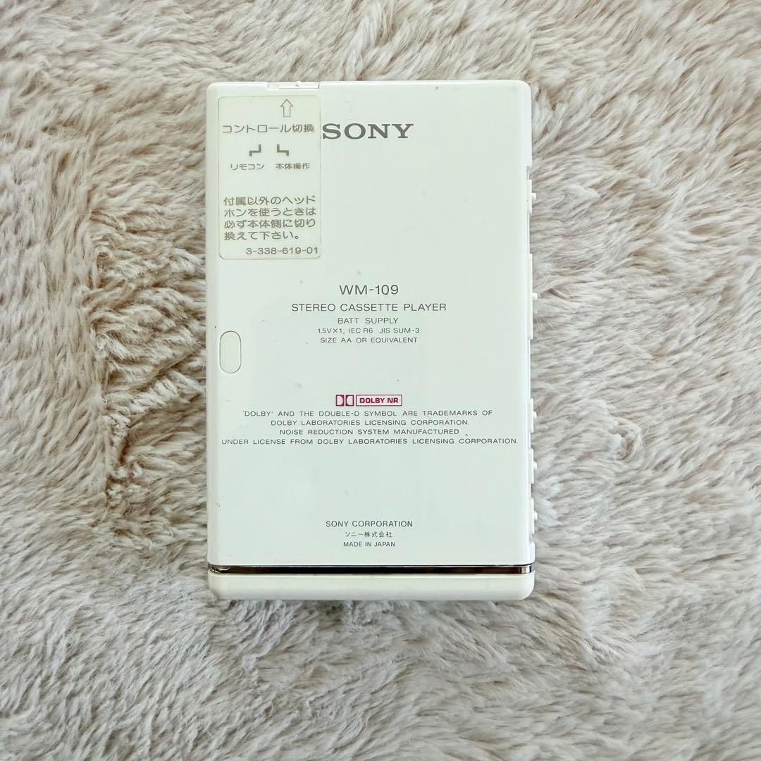 【ジャンク品 】SONY WALKMAN WM-109 本体 ポーチ イヤフォン