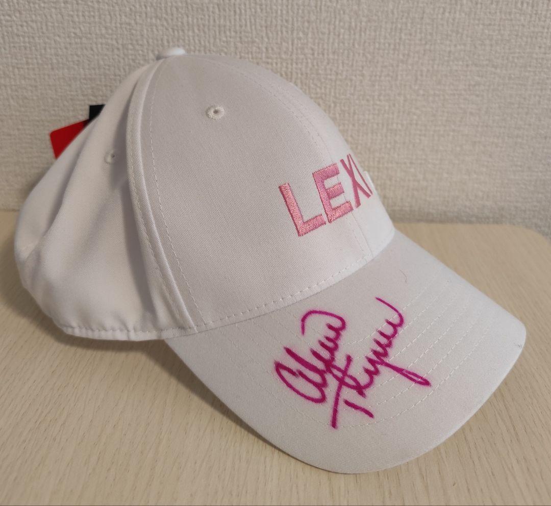 ★LPGA レキシー・トンプソン直筆サイン入りLEXIキャップ（未着用）