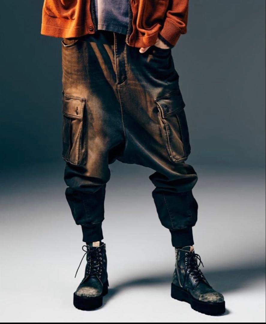 Knit Denim Cargo Pants / ニットデニムカーゴパンツ