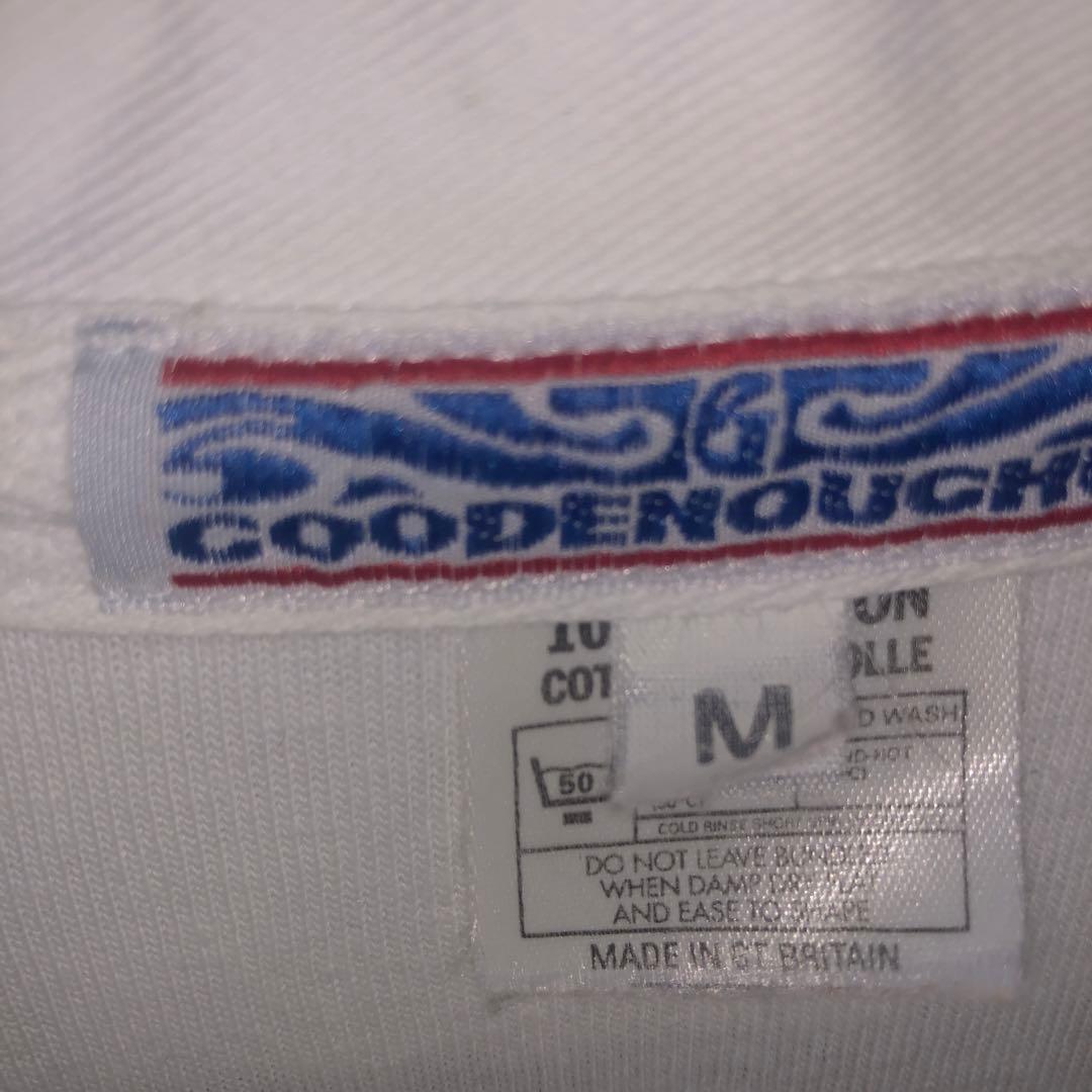 good enough ラグビーシャツ　ブラック×ホワイト×オレンジ