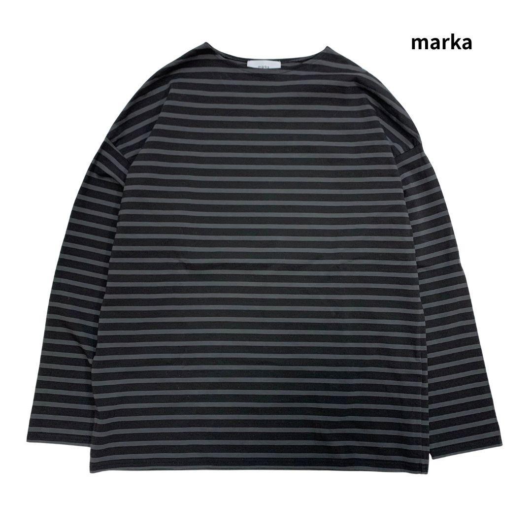 美品 marka マーカ 24ss バスクシャツ オーガニックコットン ボーダー