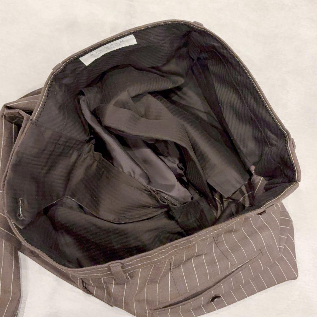 極美品 トゥモローランド ピルグリム ブラウン ストライプ スーツ