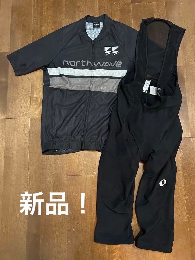 【新品！未使用】サイクリングウェア＋ビブショーツ トライアスロンスーツ sサイズ