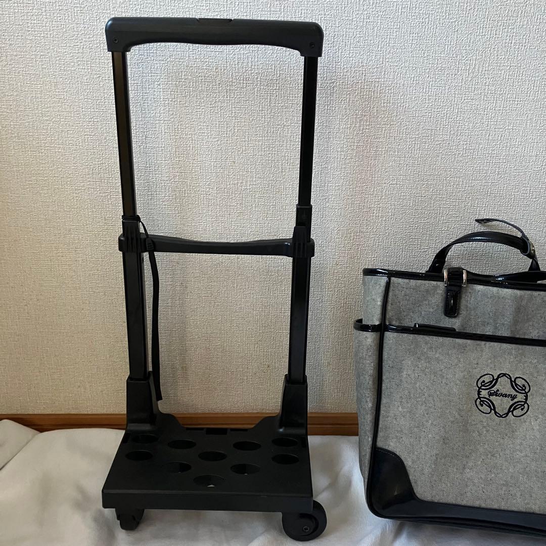 【美品】SWANY スワニー 4輪キャリーバッグ 機内持ち込可　モノグラーモ