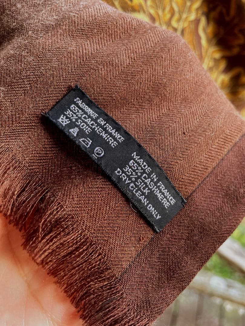 HERMES カシミヤ　マフラー