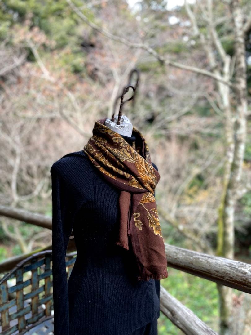 HERMES カシミヤ　マフラー