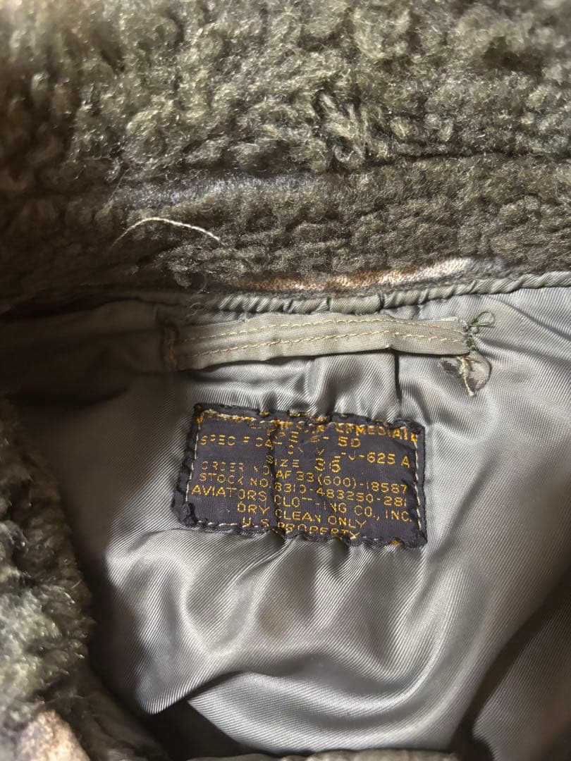 50s 実物 b15d フライトジャケット 36 usairforce