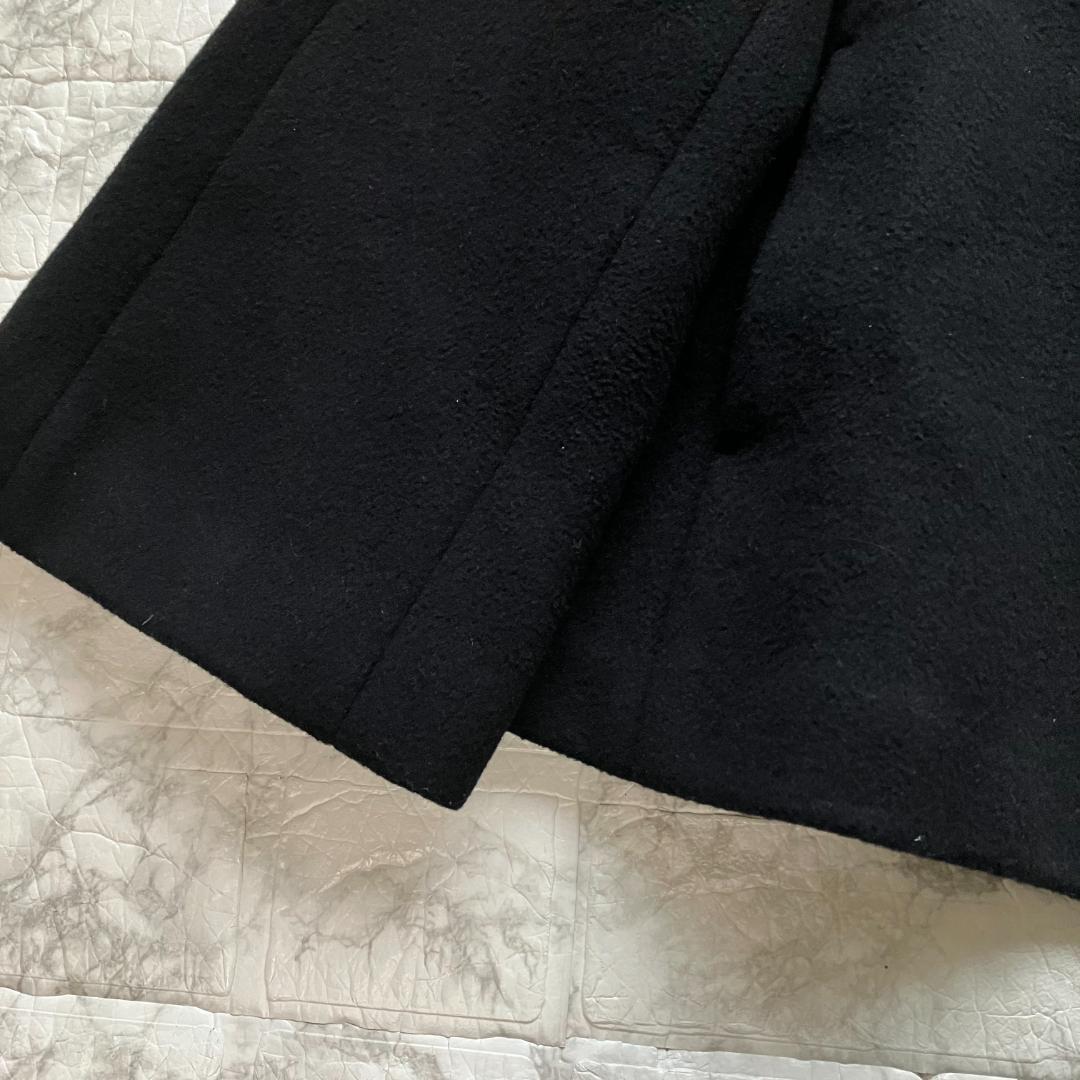 美品・24AW◎ ANAYI アナイ ウールビーバーショートコート 黒 38