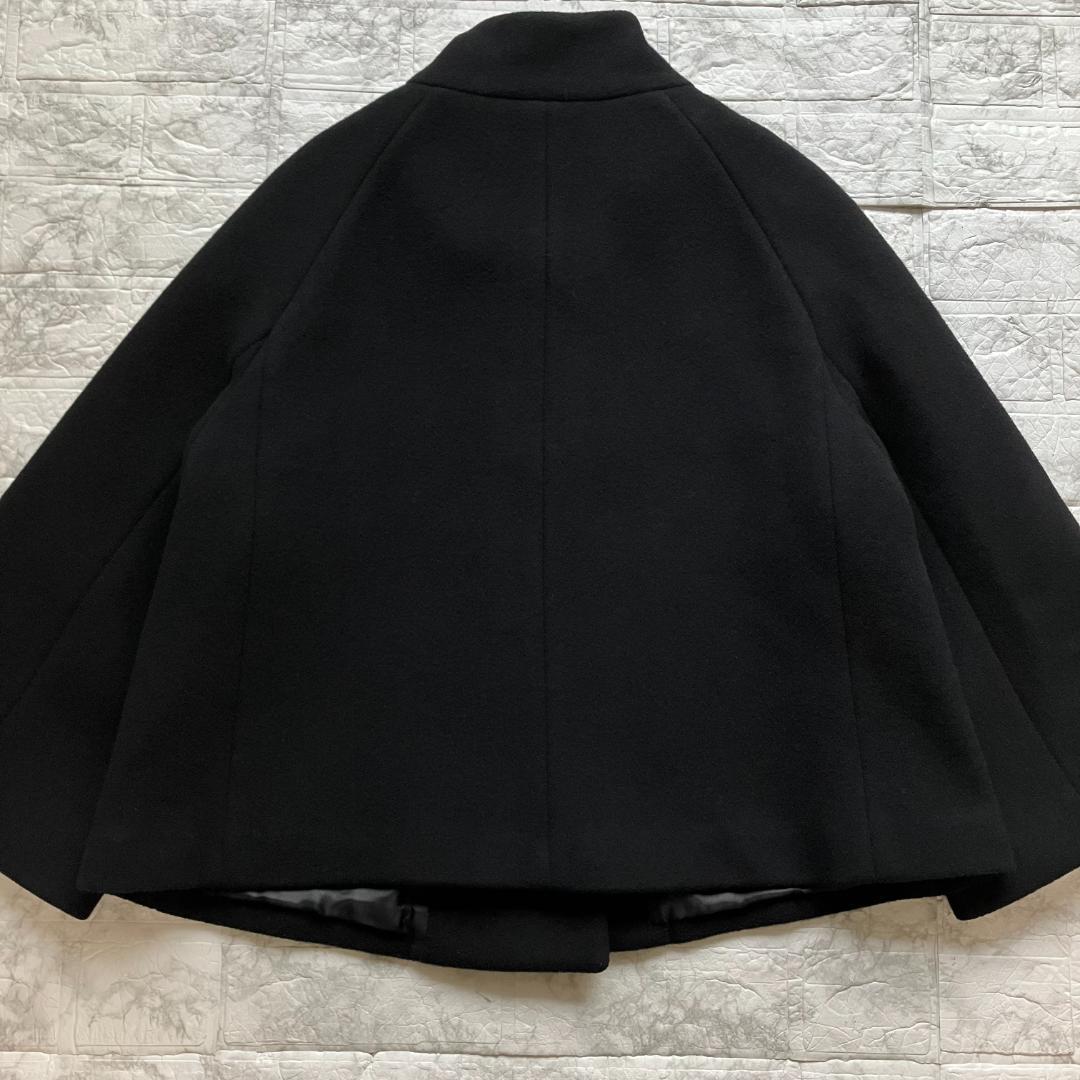 美品・24AW◎ ANAYI アナイ ウールビーバーショートコート 黒 38