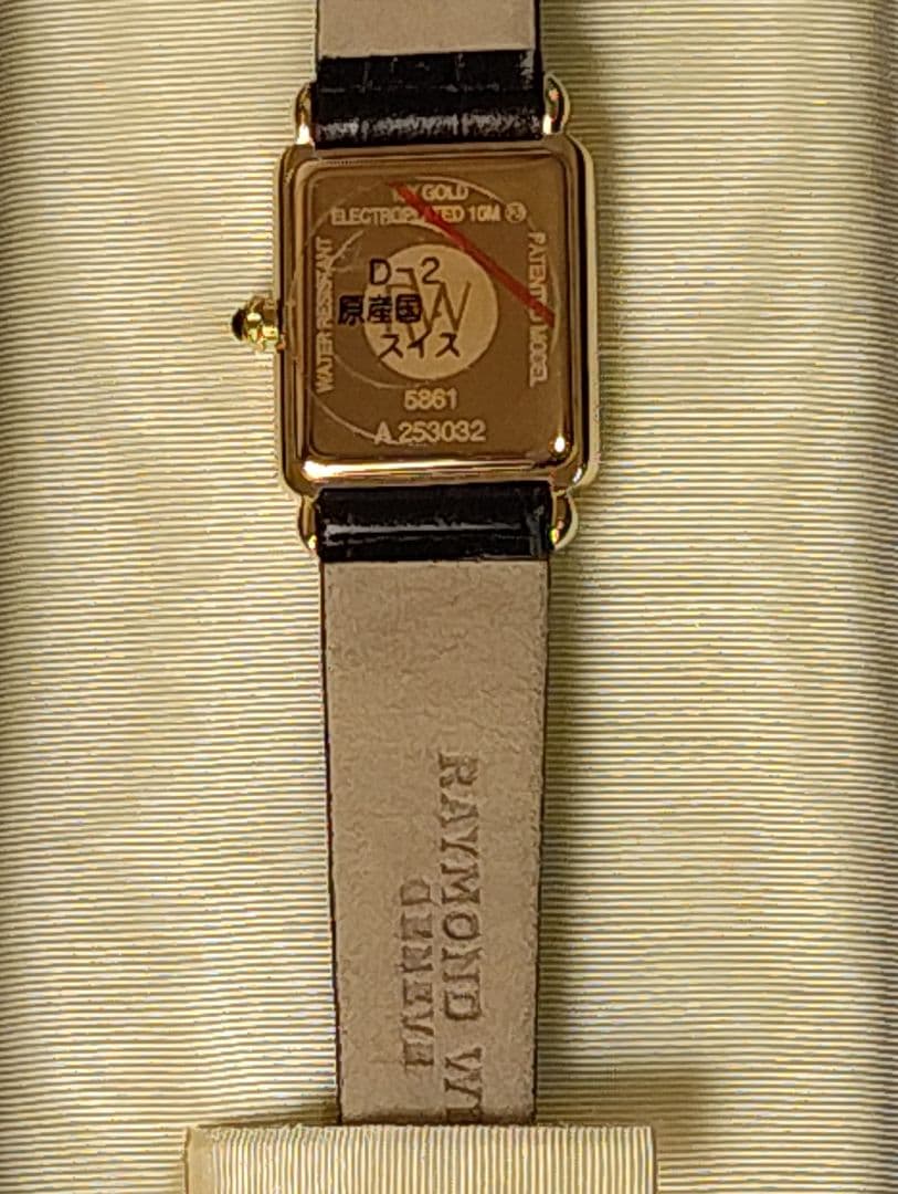 RAYMOND WEIL アナログ腕時計 ゴールド/ブラック