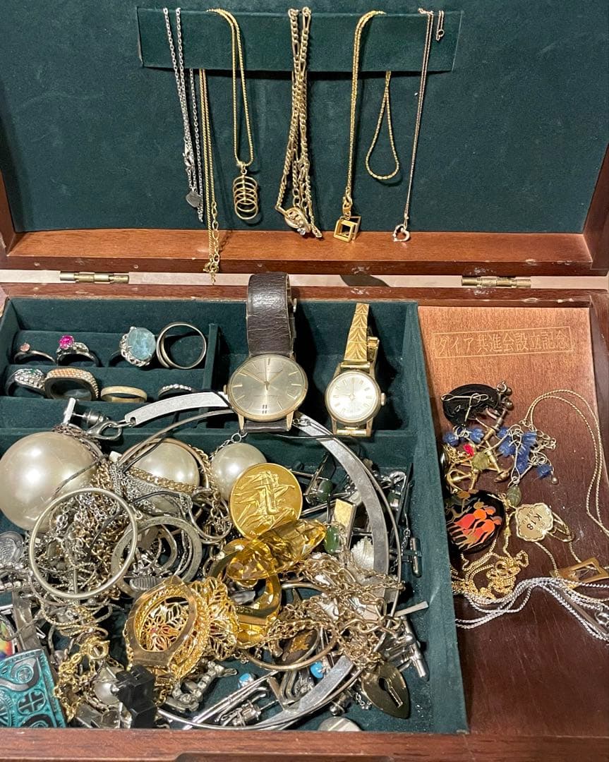 仮*王様 遺品整理 生前整理 アクセサリーまとめ売りK18 K14WG 10KP