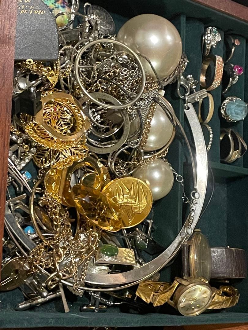 仮*王様 遺品整理 生前整理 アクセサリーまとめ売りK18 K14WG 10KP