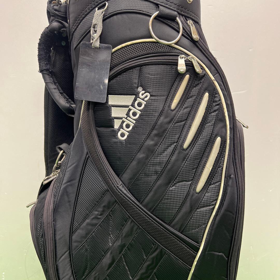 アディダス adidas ゴルフバッグ　8インチ　ブラック　中古品　メンズ