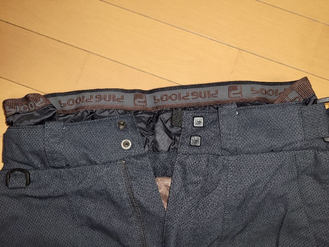 写真デザイン見て素材デザイン優れた、高級Husky ブラック スノーボードパンツ