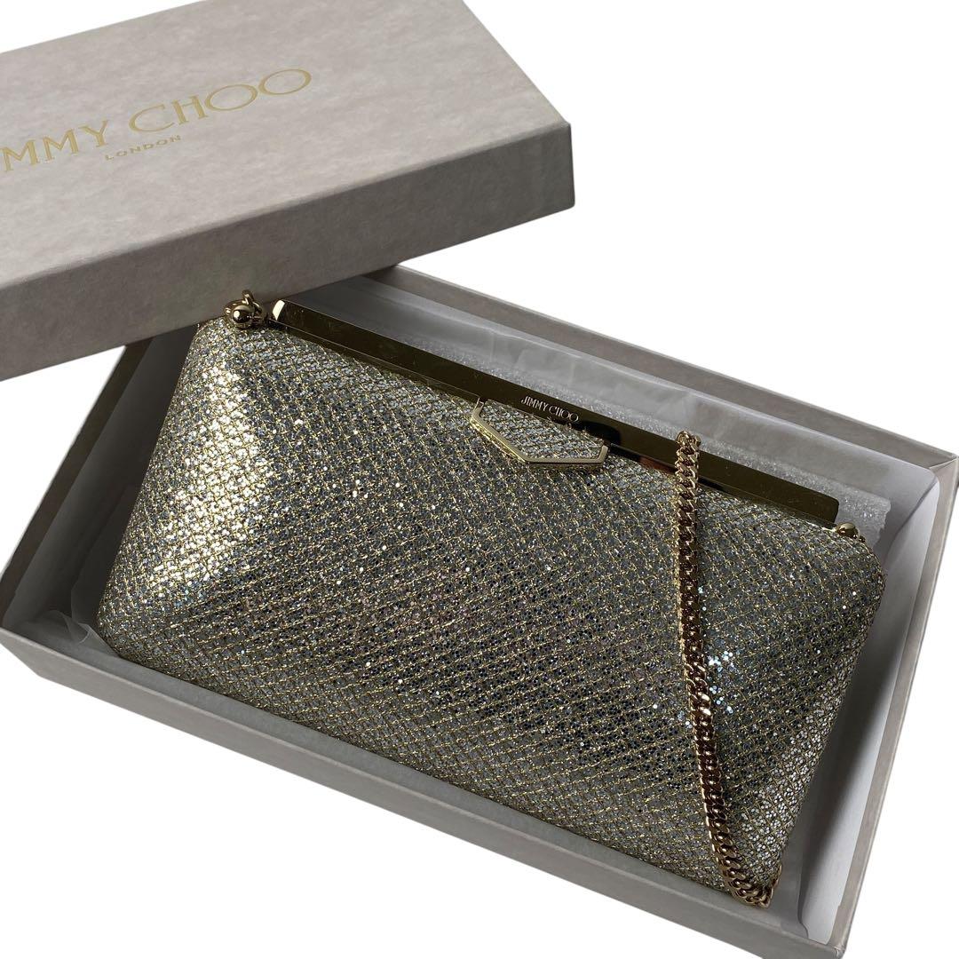 美品 ジミーチュウ JIMMY CHOO パーティバッグ ショルダーバッグ.
