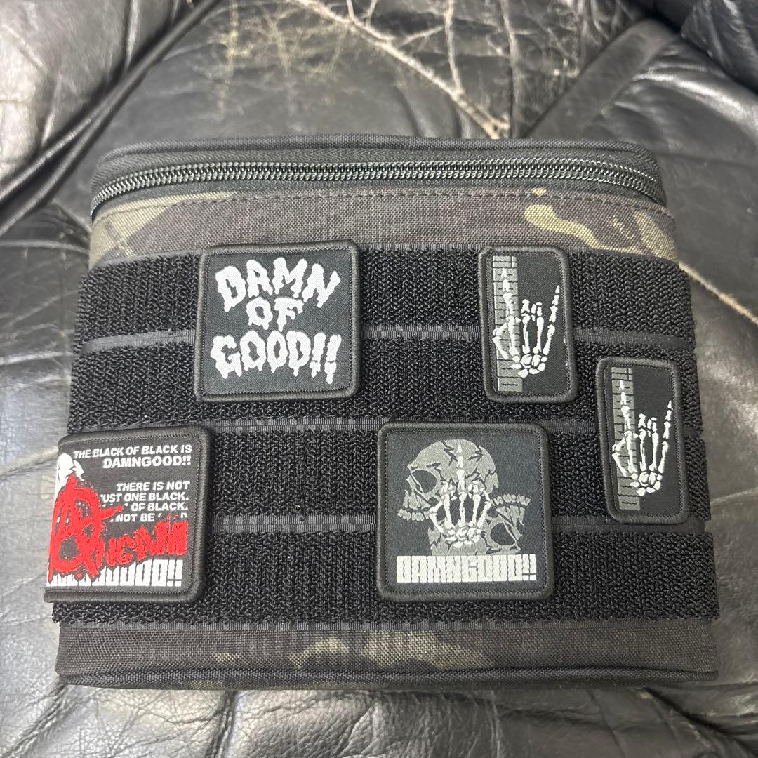 DAMN GOOD‼︎ グラス、グラスケース、カスタムワッペン(5枚)セット　美品