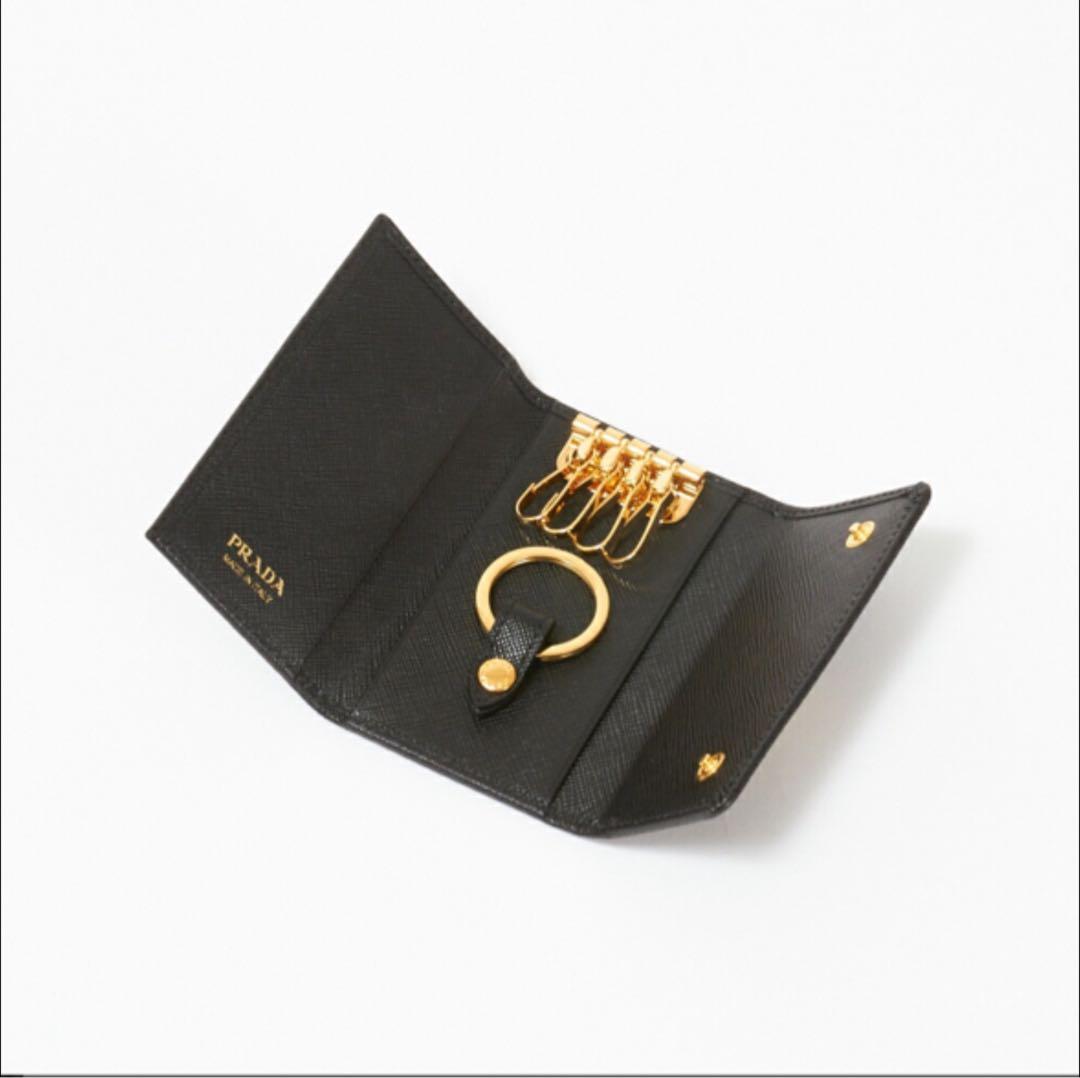 PRADA プラダ 超美品 サフィアーノ 1PG004 キーケース キーリング