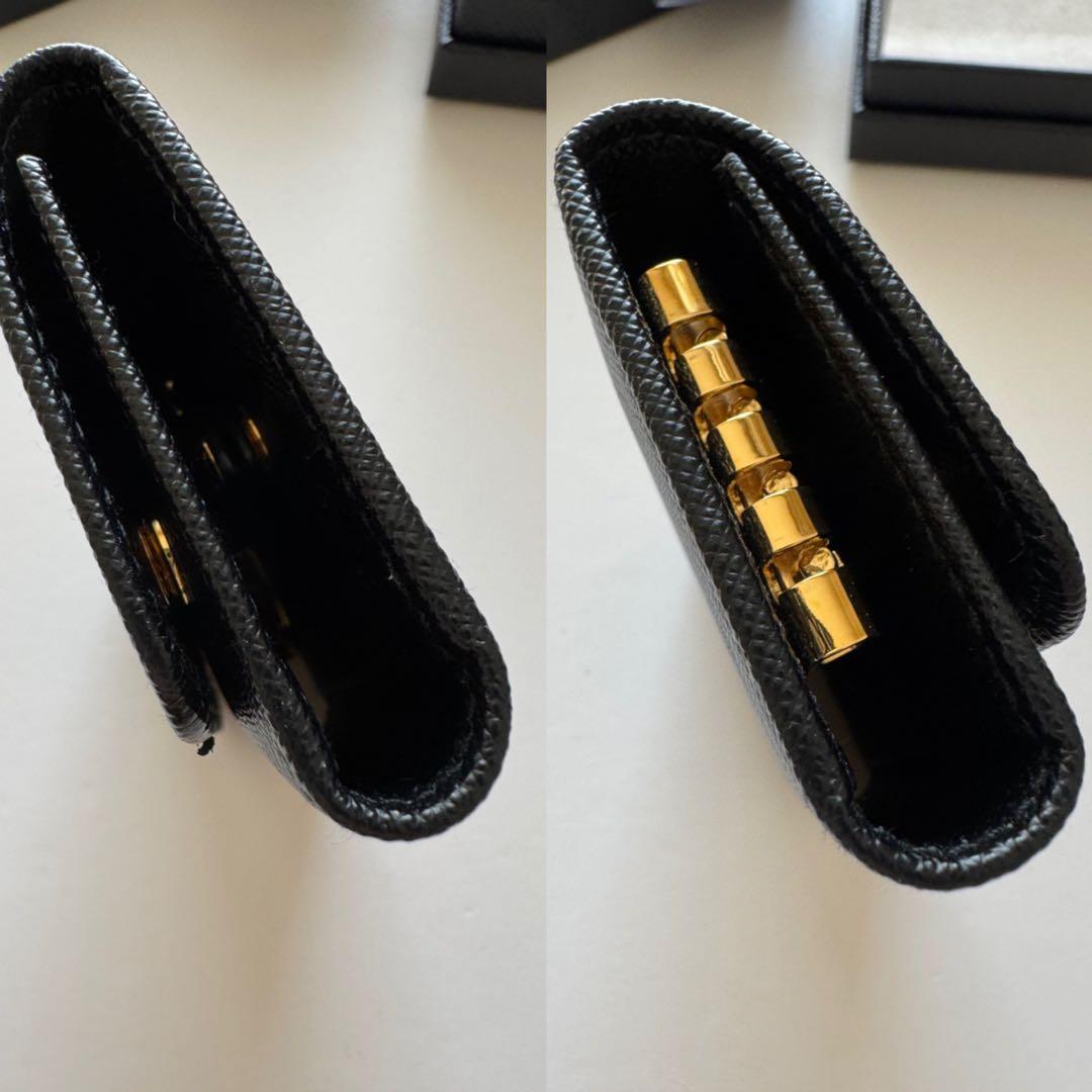 PRADA プラダ 超美品 サフィアーノ 1PG004 キーケース キーリング